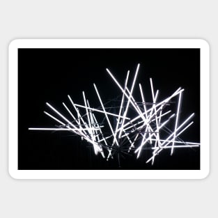 Black and white light abstract Sticker